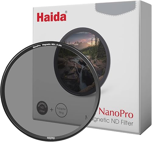 Haida Filtro magnético de densidad neutra de vidrio óptico multicapa NanoPro resistente a los arañazos ND1.8 (64x) con anillo adaptador (3.031 in) disponible en Yaxa Costa Rica