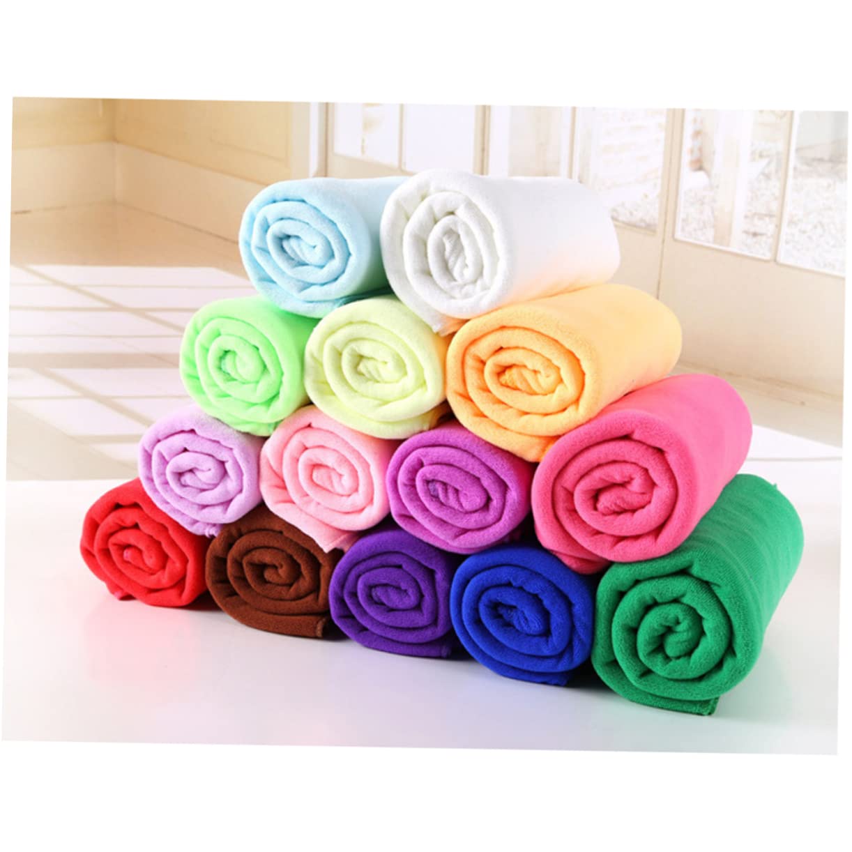 Sports Towel Water Absorption Towel Microfiber Bath Towels Extra Large XL Microfiber Bath Towel Microfiber Towel Bathing Towels Exercise Towel Miss Spa Pink