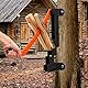 Holzspalter Manuell, Wandhalterung Brennholzspalter, Anzündholz Spalter zur Wandmontage Handholzspalter für Weichhölzern Anzündspalter, Handholzspalter Spanmesser aus Karbonstahl für Camping (Orange)