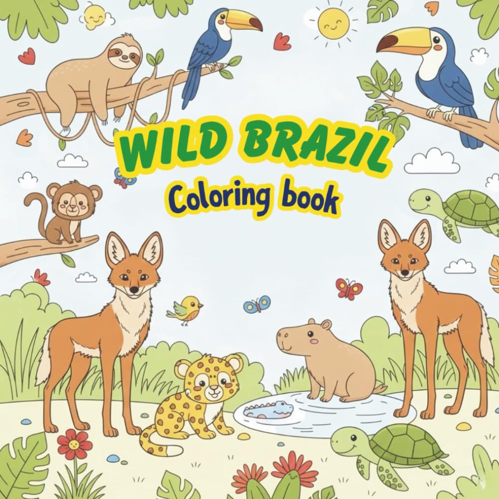 WILD BRAZIL: Coloring book