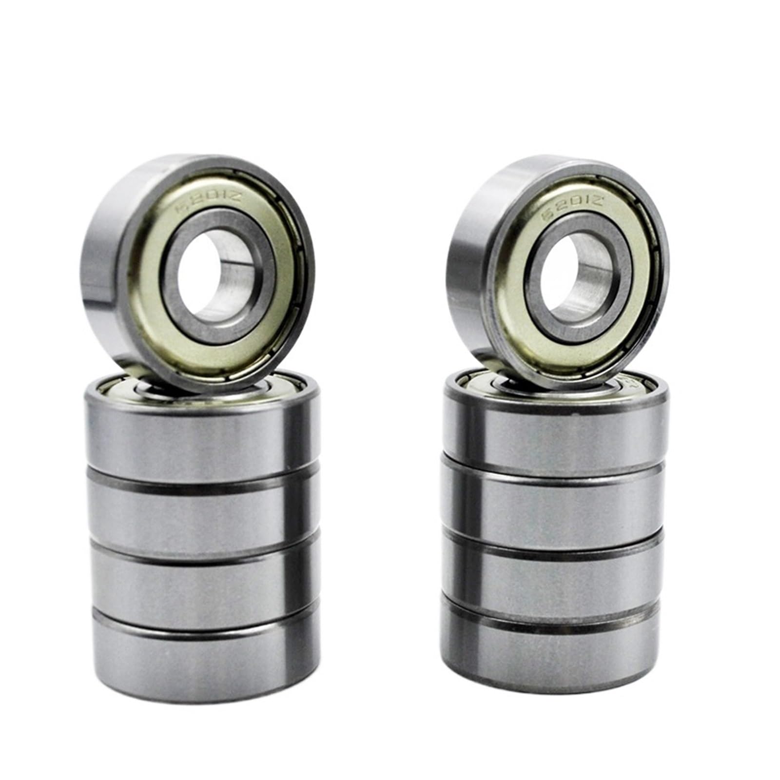 VSPPJYFG 10-Pack 6201 2RS ZZ 12 * 32 * 10mm Chrome Steel deep Groove Ball Bearing 2Z Miniature Bearing(6201 ZZ Normal)