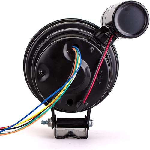 Miniatura 8 de MACHSWON Kit de medidor de tacómetro de 5 pulgadas, motor de automóvil, medidor de 4 en 1 RPM, 12 V, LED con asiento y luz de cambio ajustable,