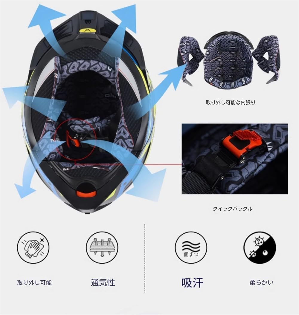 Amazon.co.jp: 顔全体 バイク用品 Bluetoothフルフェイス システム