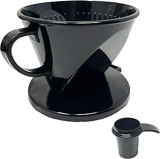 GOLDTONE #2 Cone Style Pour Over Coffee Dripper, Portable Pour Over Coffee Filter BPA-Free (1-6 Cups) And Scoop