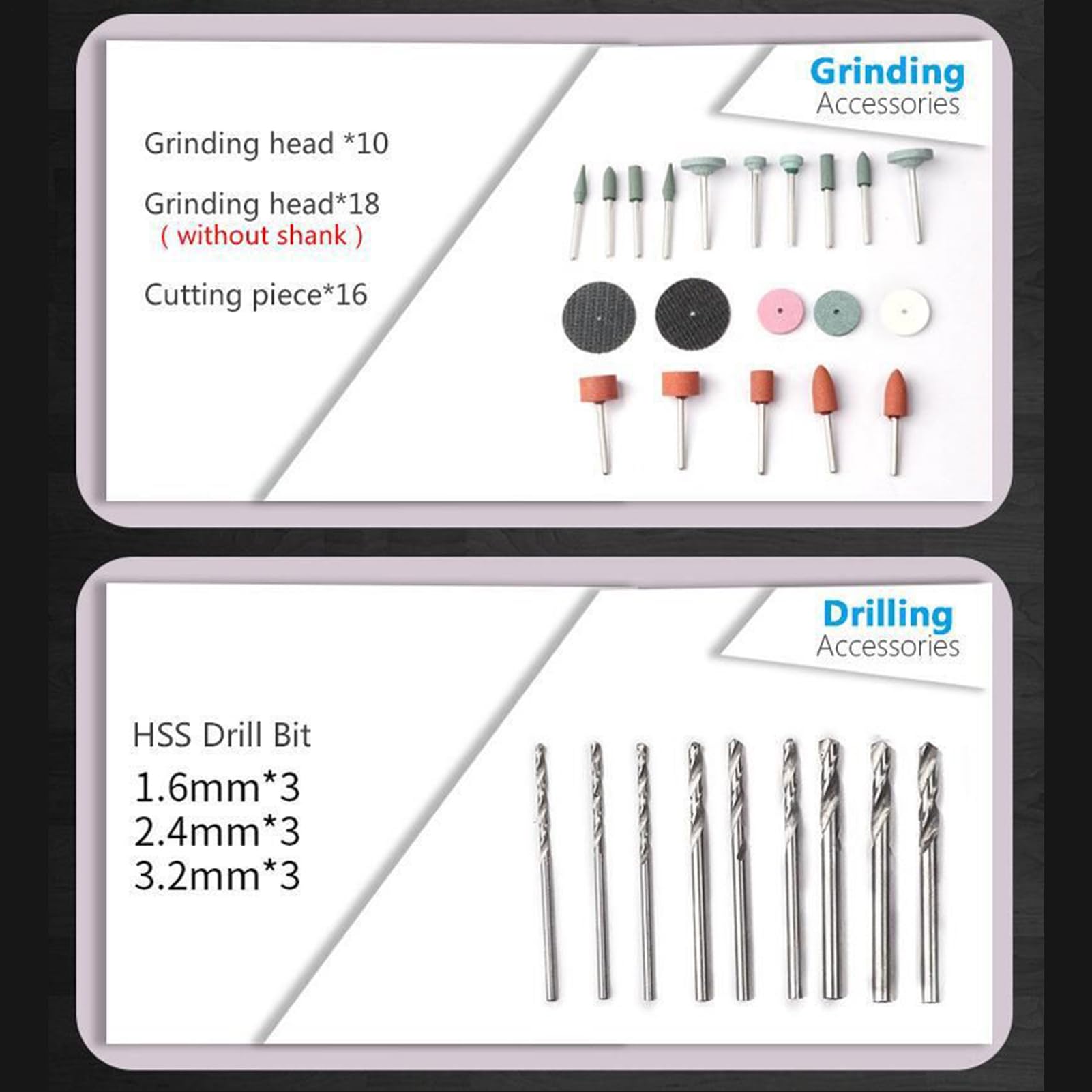 Kit de accesorios para herramienta rotativa 276 Piezas de Accesorios | Kit de Herramientas Rotativas para Lijar Para lijar,esmerilar,tallar,pulir,taladrar,grabar y reparar