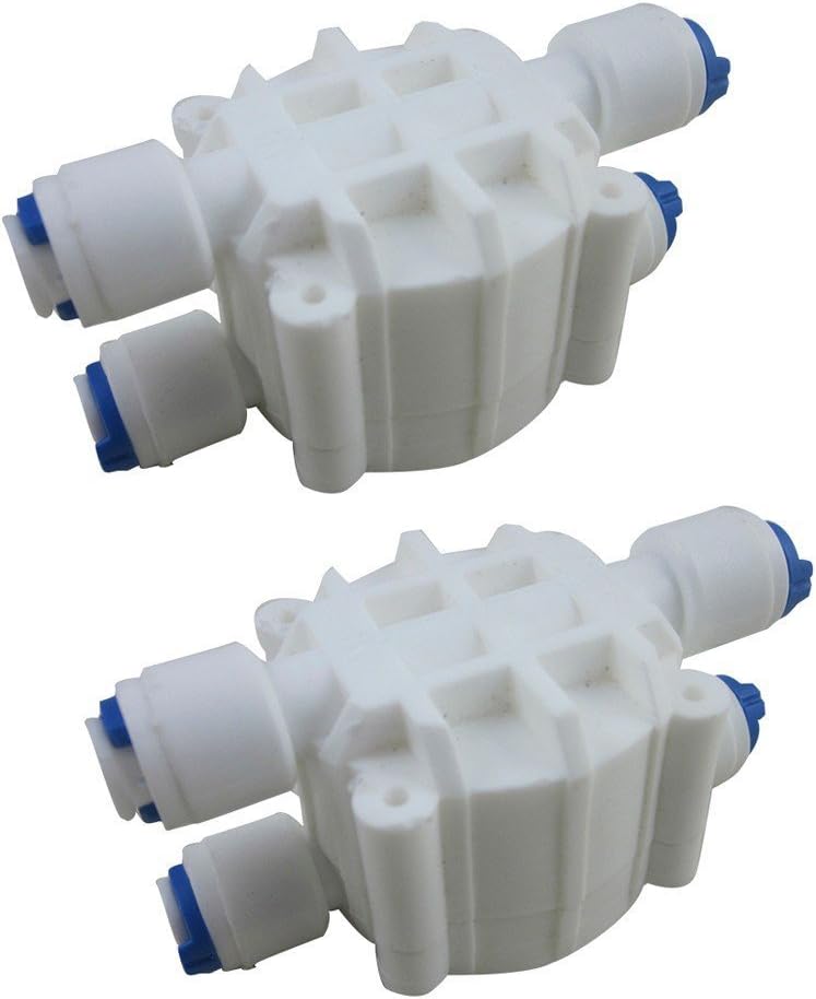 Automatic Shut Off Valve with 1/4 Inch tube Quick-Connect Fittings For RO Reverse Osmosis system refrigerator ice maker coffee machine