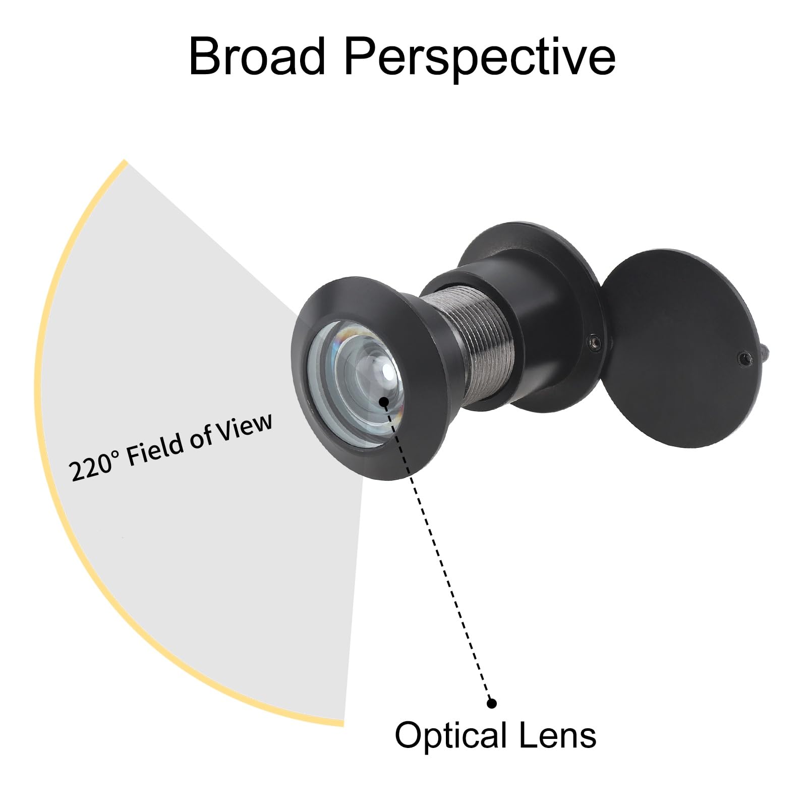 Amazon.co.jp: HOJLKLD ドアビューアのぞき穴、ソリッドブラス