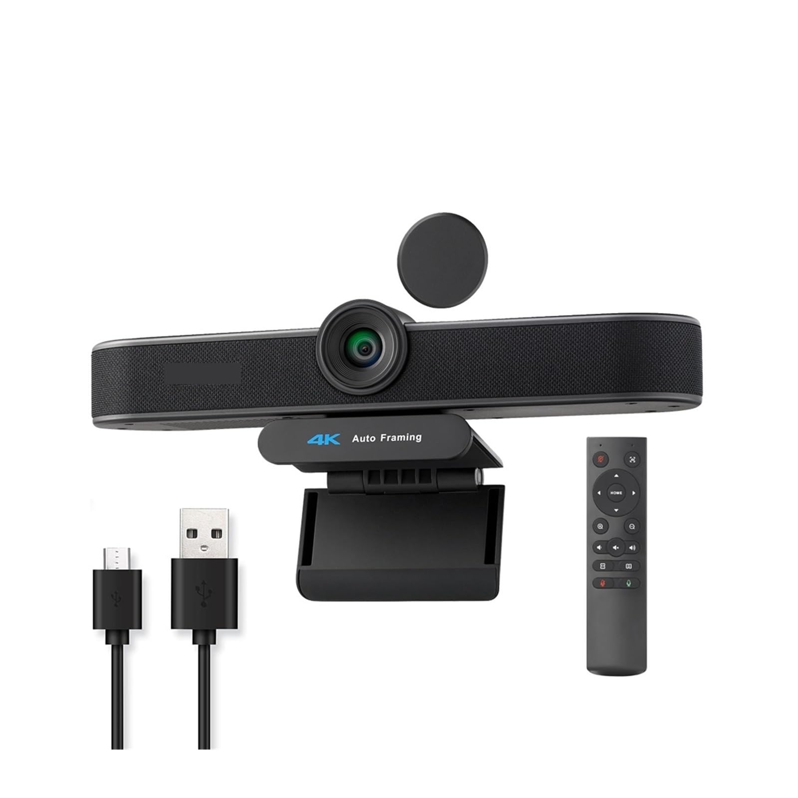 Webcam Webcam for conferenze Zoom Digitale 8MP 4X con inquadratura Automatica su Webcam for PC USB 2K for conferenze, Streaming Live, Registrazione(A)