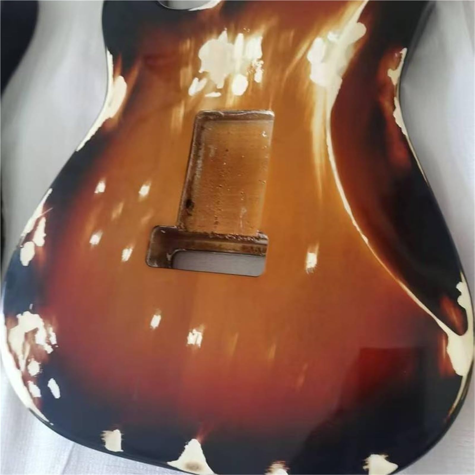 Unfinished Guitar Body The Semi Finished DIY Body Of The Vicissitudes Board Is Suitable For ST Electric Guitar(Style 2)