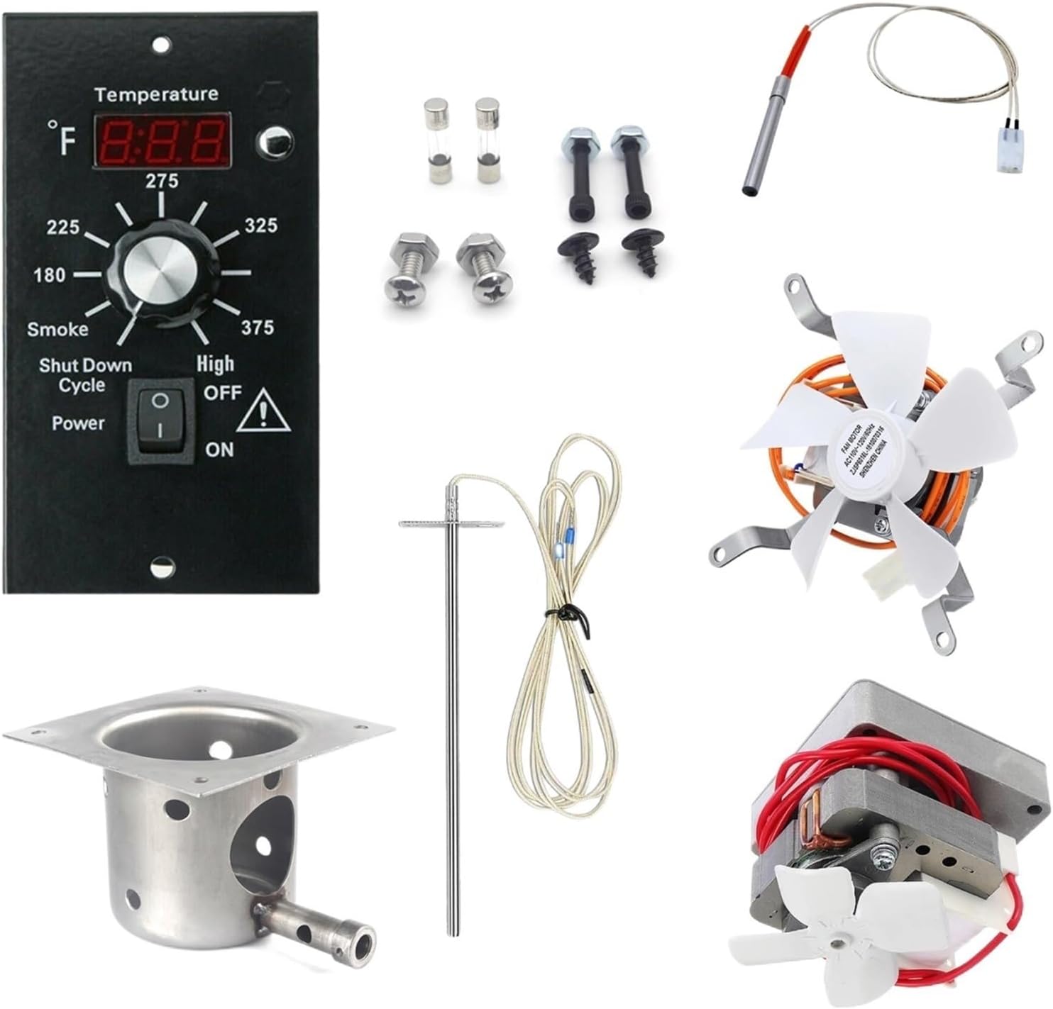 Digital Thermostat Controller Kit Replacement Part For Traeger Wood Pellet Grills DIY BBQ Grills Pellet Smoker(230V)