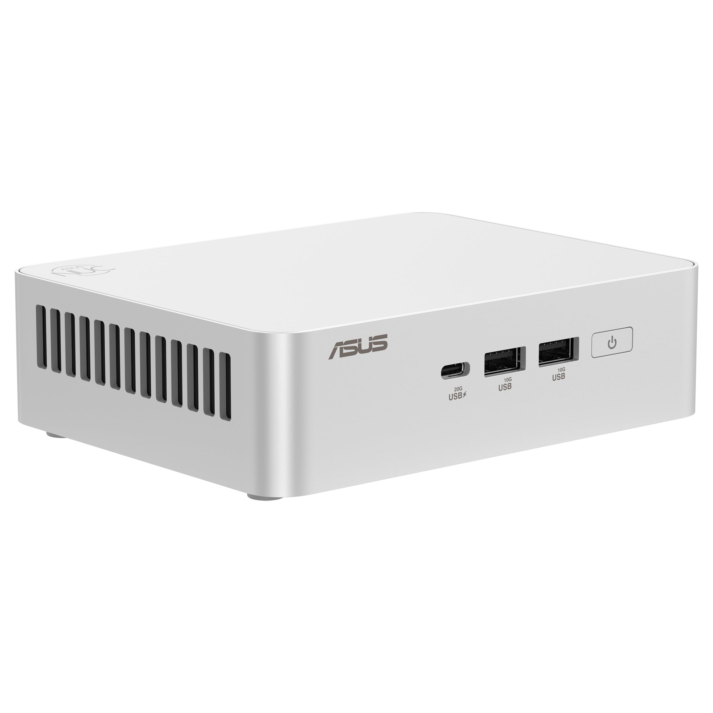 ASUS NUC 15 Pro+ Mini PC, Procesador Intel Core Ultra 5 225H, Intel ARC Graphics, sin Memoria, sin Almacenamiento, sin SO, Cable de alimentación Incluido, Plata | DDR5-6400, tarjeta gráfica integrada, Wi-Fi 7, Bluetooth 5.4, compatible con Windows 11 Pro