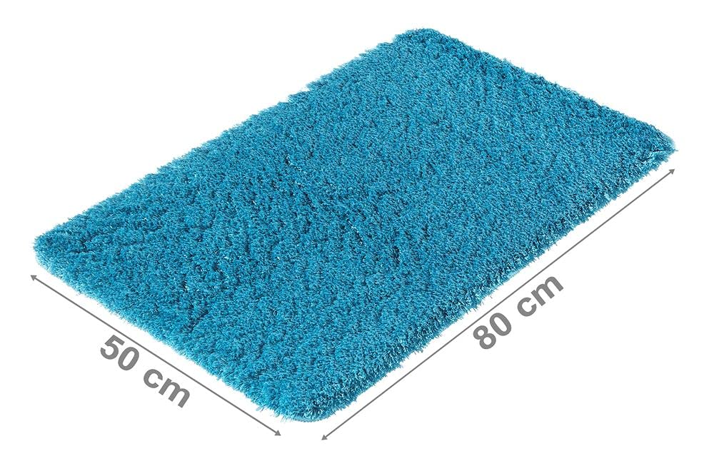 Panasonic® baño (microfibra I Alfombrilla de baño I microfibra ducha Alfombrilla I baño alfombra para cuarto de baño I Lavado Bar I I de secado rápido suelo radiante I color azul, 50 x 80 cm