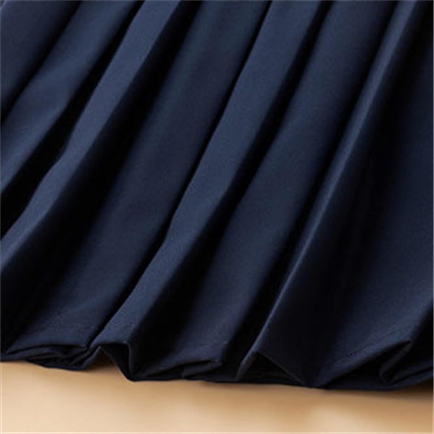 School Uniform Dress Sets for Girl Long Sleeve Lapel Shirt Waistcoat Pleated Skirt with Necktie Cute 4 Piece Set S-375 Black