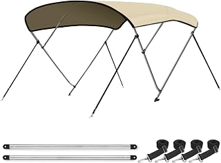 Leader Accessories 10 Colors 3-4 Bow Bimini Top for Boats Boat Canopy Cover