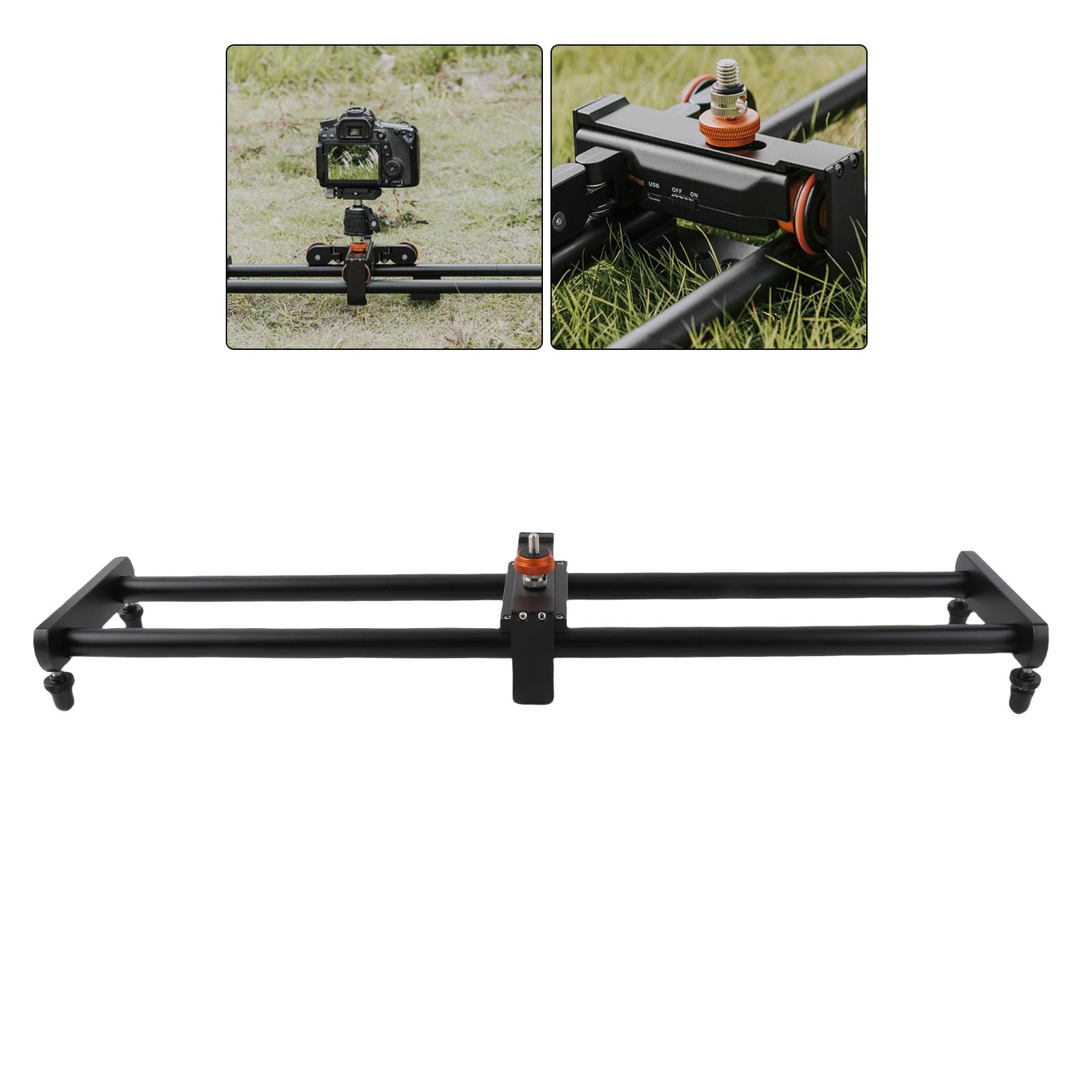 Rail coulissant de caméra, rail coulissant électrique de voiture L4X caméra SLR enregistrement vidéo de prise de vue de téléphone portable