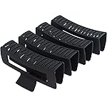 4 Pack Extra Large Hair Claw Clips for Women, 5\'\' Hair Clips for Thick and Long Hair, 90\'s Non-slip Square Jaw Clips for Curly Hair, Strong Hold Matte Hair Clamps (Black)