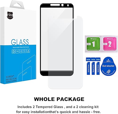 Miniatura 6 de Ailiber Protector de pantalla para ATT Calypso 3U328AA 2 paquetes ATT Calypso 3 protector de pantalla de vidrio templado antiarañazos cobertura