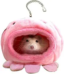 Cama quente para hamster para animais de estimação, casas, cabana de lã, gaiola para pendurar, ninho de brinquedo fofo para mini ratos de animais pequenos, rato, planador de açúcar, chinchila, hamster
