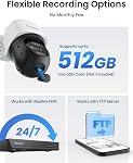 REOLINK PTZ Système de caméras de sécurité 4K, IP PoE 360 Caméra avec double-Lens, Auto 6X Suivi hybride de zoom, 355 Pan & 90 Tilt, surveillance extérieure, TrackMix PoE