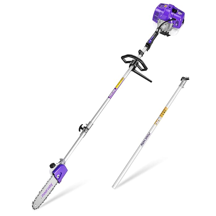 Buy PINKWAY Pole Saws,43CC 2Cycle Gas Pole Chainsaw 11 Foot Cordless