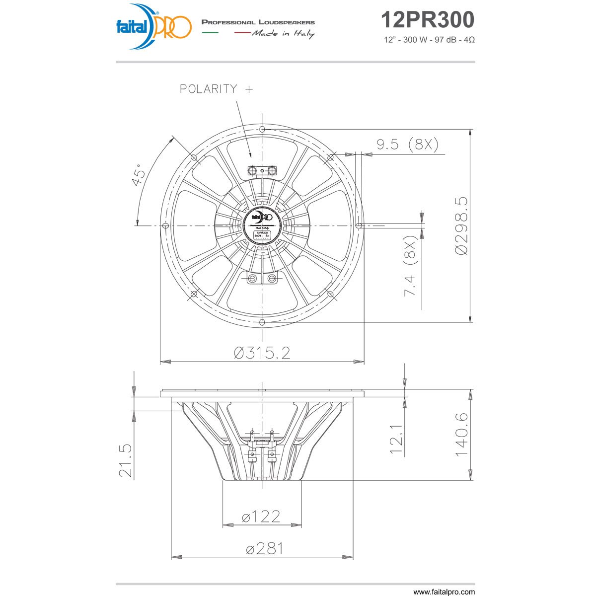Amazon.co.jp: ペアFAITAL PRO 12pr300 12 