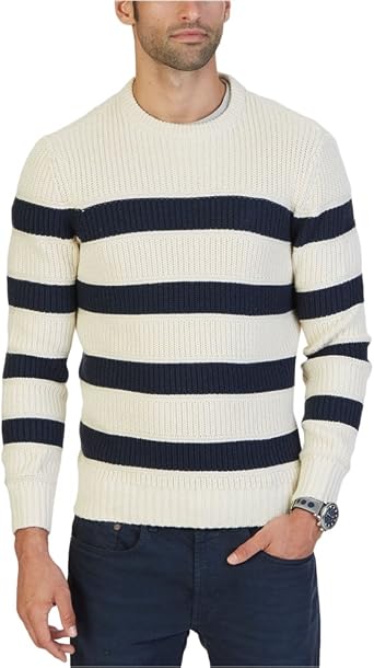 Pullovers Nautica Mens Breton Stripe 