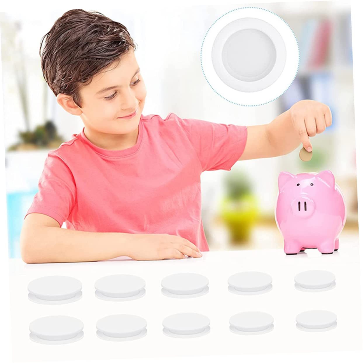 STOBAZA 4sets 20pcs Piggy Bank Plugs Stoppers for Money Saving Boxes Plaster Dolls for Coin Storage Creative Projects Easy to Use 20pcs*4