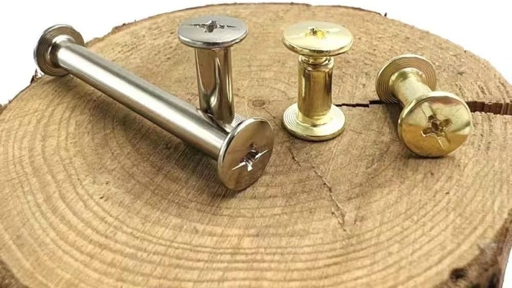 Screw Rivets 2-10pcs M5x5-150mm Golden Silver Leather Bag Belt Scrapbook Post Binding Screw Screw Nail Rivet Bolt