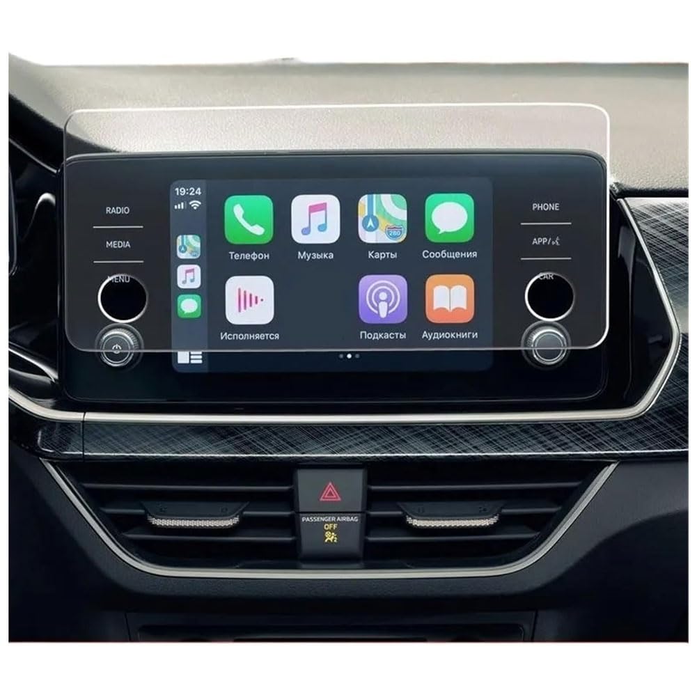 für VW Polo Liftback 2020 Auto Navigation Schutzfolie GPS Displayschutzfolie Gehärtetes Glas Infotainment Navi Folie Anti-Kratz Zubehör