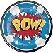 Creative Converting 324836 96 Count Dessert/Small Paper Plates, Superhero Slogans