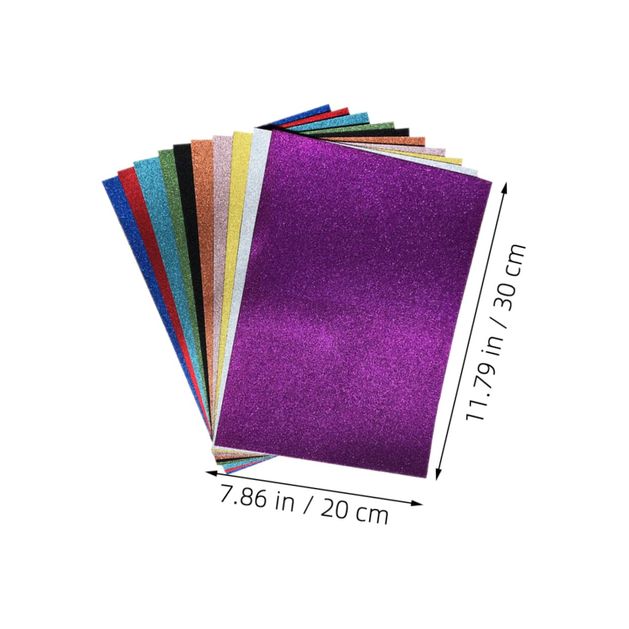 ARTIBETTER Carta Cartoncino Glitterata A4 per Progetti Artistici Te 50 Pezzi Resistente allo Sbiadimento e Strappi per Scrapbooking e Decorazioni