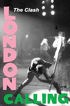 Character Poster, Movie Poster, CLASH Crash London Calling 40th Anniversary - London Calling Poster A3 Size 42x30cm