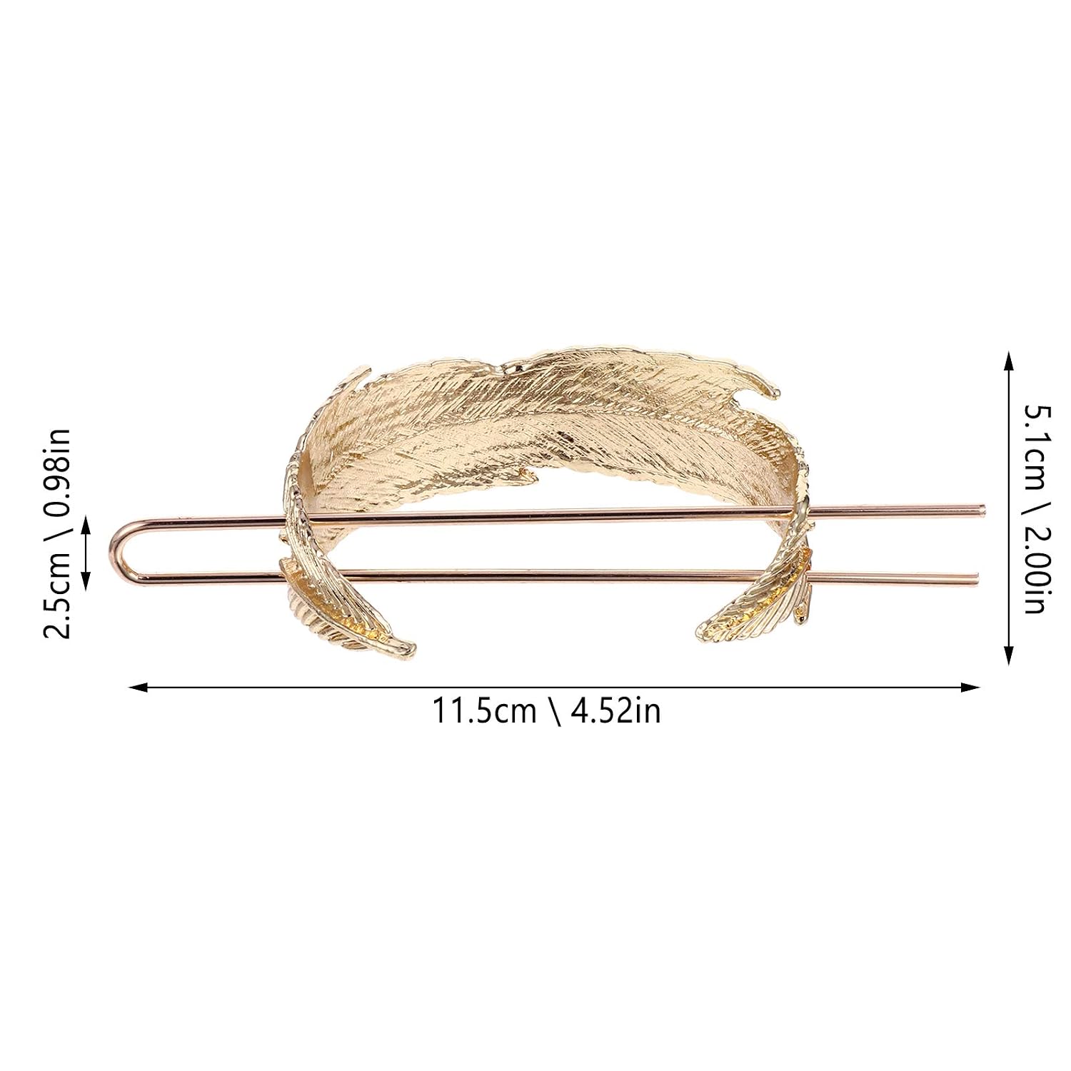 SHERCHPRY Hair Cuffs, X-Shaped and Round Bun Cages, Wedding Accessories for Women (Golden)