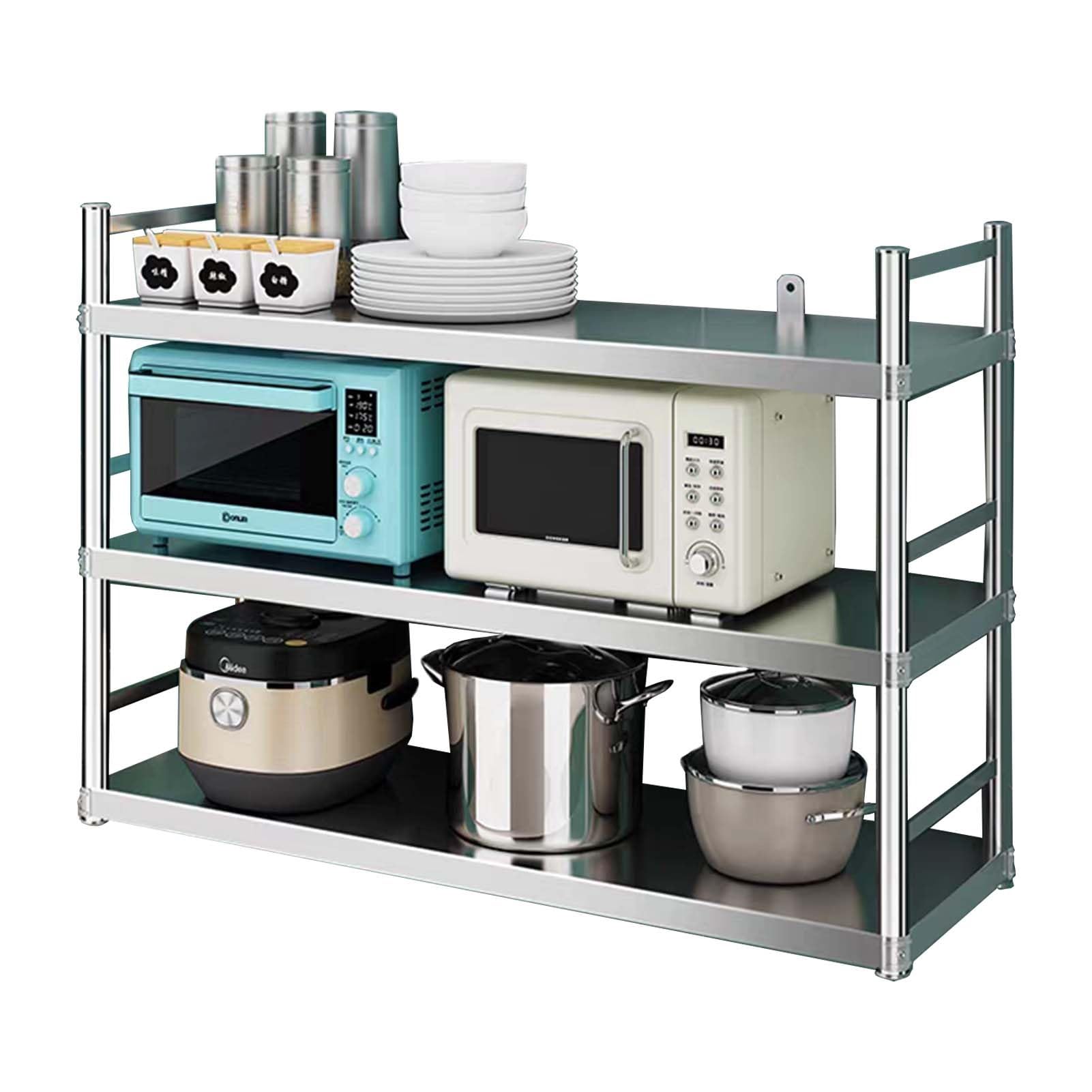Étagère de rangement de cuisine à 3 niveaux pour libérer le plan de travail