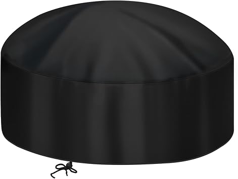 30-Inch Fire Pit Cover for 28-32 inch Round Fire Pit, Heavy Duty 300D Oxford Fabric Waterproof Dustproof Fire Bowl Cover All-Season Protection 32"Dia x 16"H