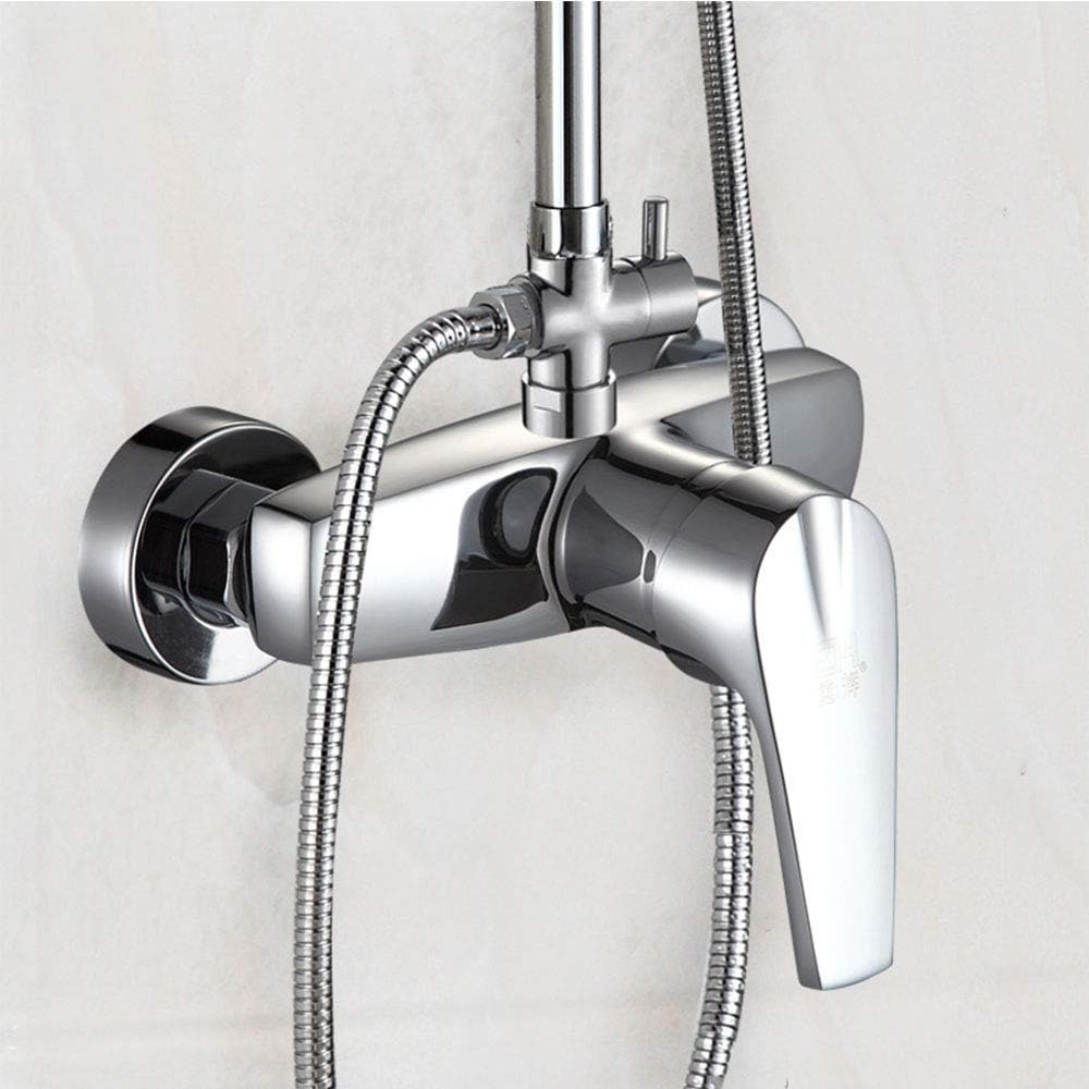 Shower Faucet, Single-Function Tub and Shower Faucet Set Shower Head and Tub Spout, Bathroom Wall Shower Kit