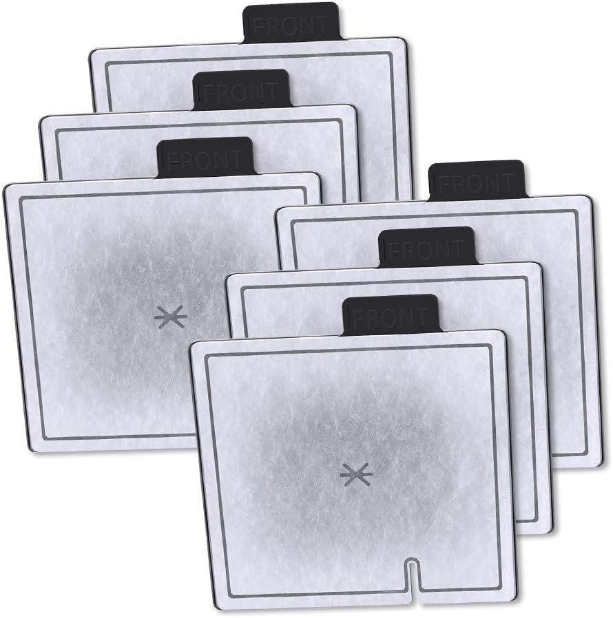 6pcs Replacement Filter Cartridges for Aqueon For QuietFlow Aquarium Tanks, Featuring Zeolite and Activated Carbon to Absorb Pollutants and Balance pH Levels (M)