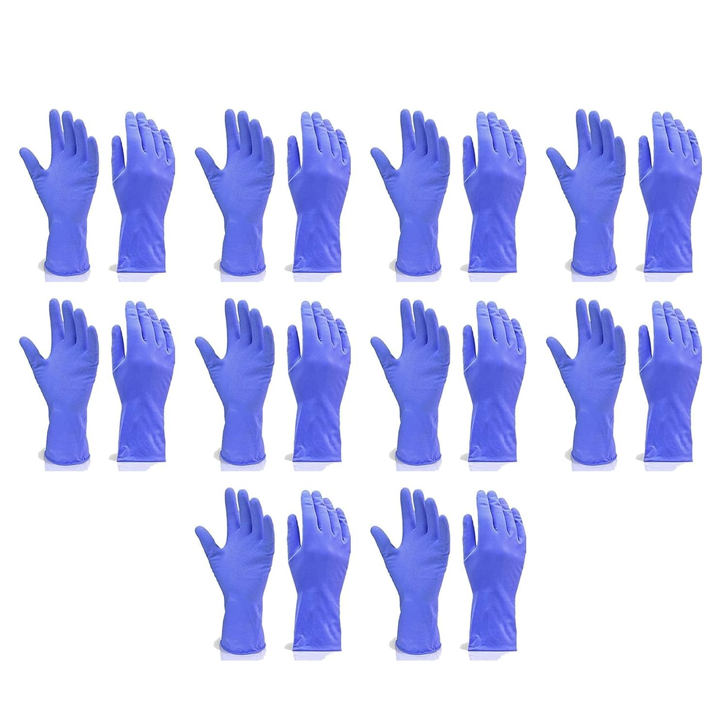 Oblivion Reusable Household Gloves, Rubber Dishwashing Gloves | Extra Thickness, Long Sleeves, Kitchen Cleaning, Working, Painting, Gardening, Pet Care| 10 Pair (Size M, Blue) (B08XZLLSJD) Amazon Price History, Amazon Price Tracker