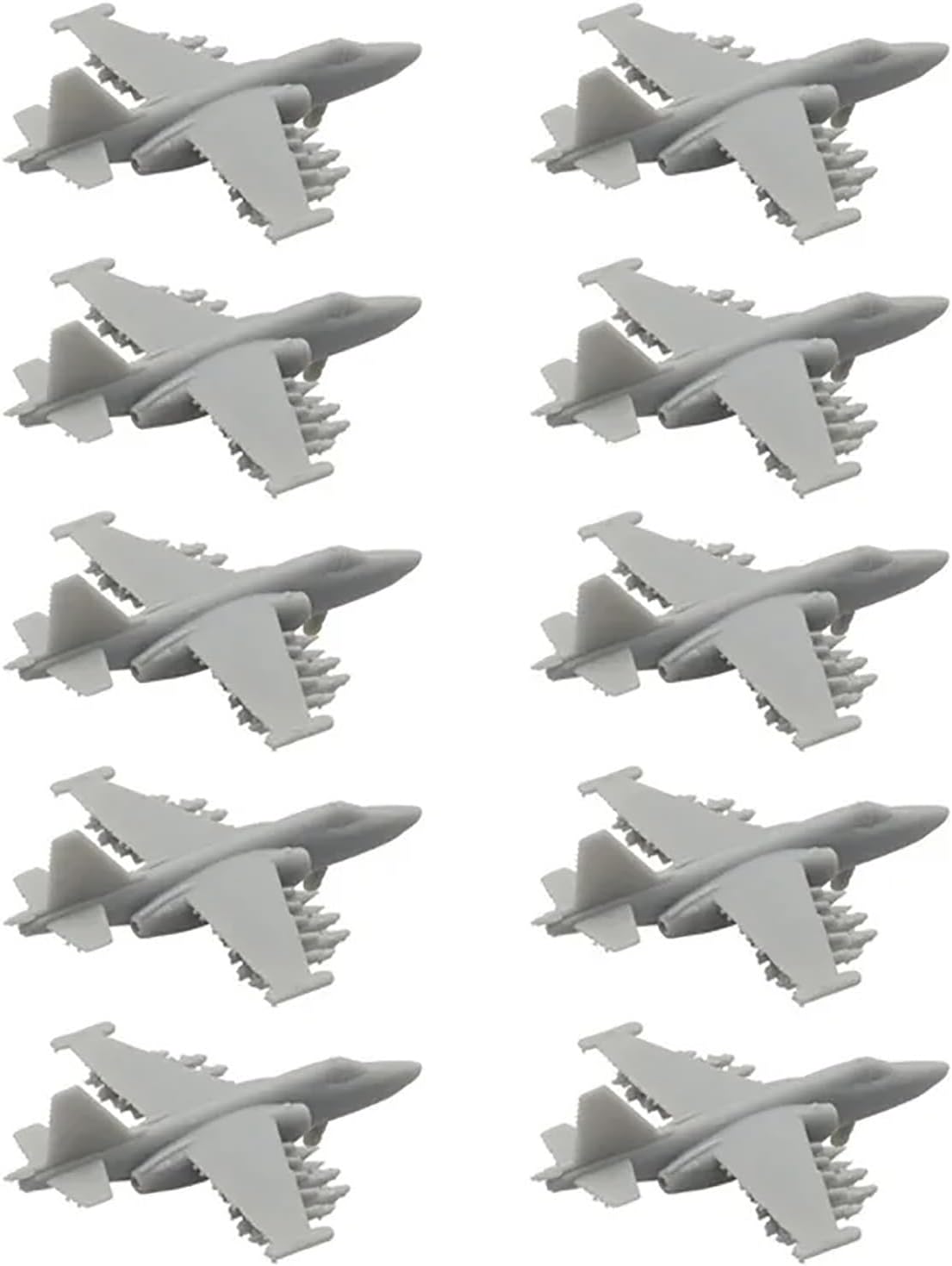 10PCS Su-25 Fighter Aeroplane Resin Model 1/700 1/400 1/350 Scale Attacker Airplane Military Model with Landing Gear for DIY Plane Model(1/350(42mm))
