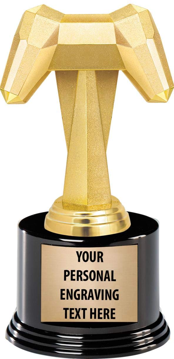 Video Game Trophy, 7" Video Gaming Trophy Award with Custom Engraving Prime