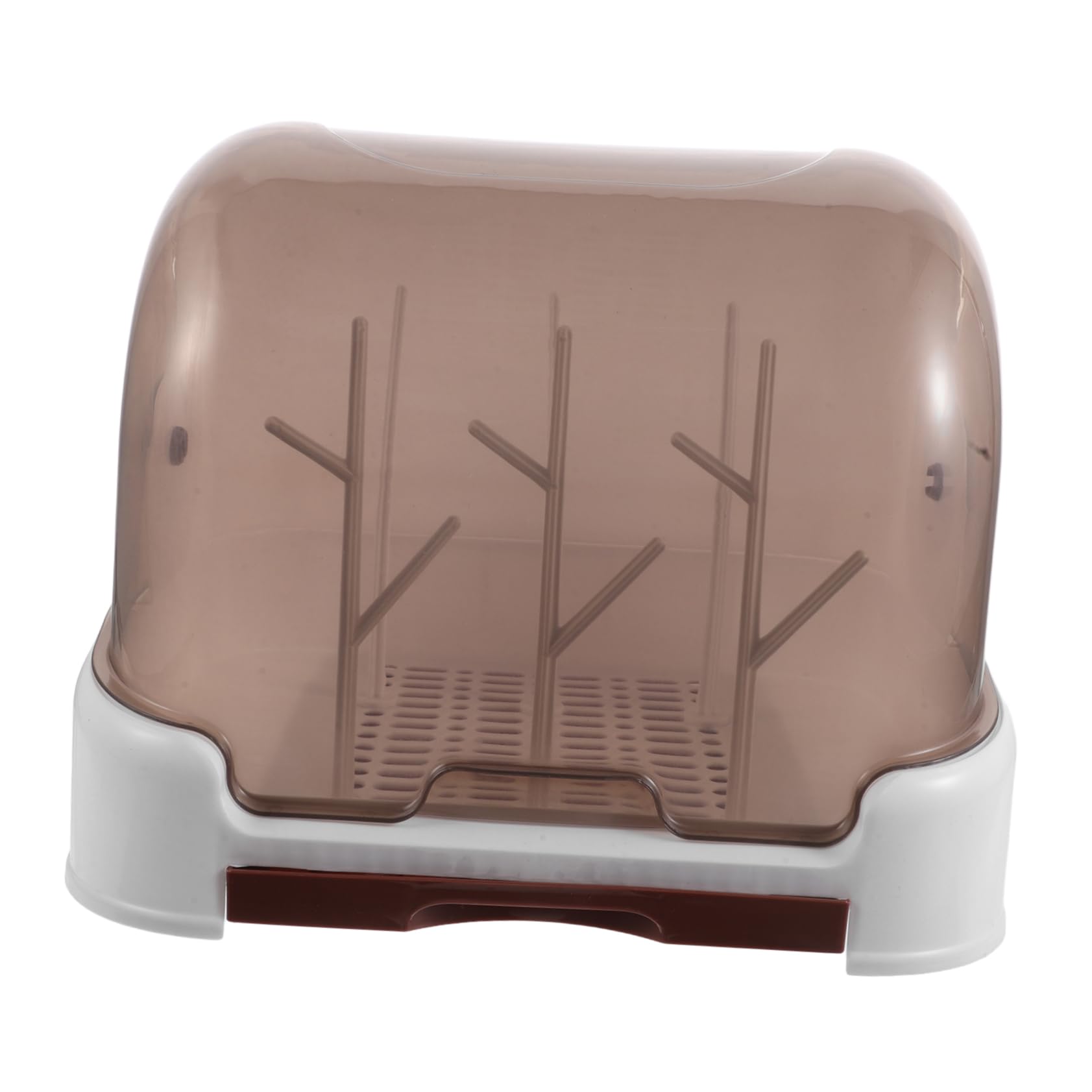 TOYANDONA Scolabiberon con Coperchio, Set 1 Pezzo, Design Compatto da Banco | Plastica, Drenaggio Rapido, per Tettarelle e Bicchieri Piccoli, Uso in Cucina