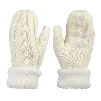 2 Paar Handschuhe Damen - Fingerlose Strickhandschuhe & Fäustlinge