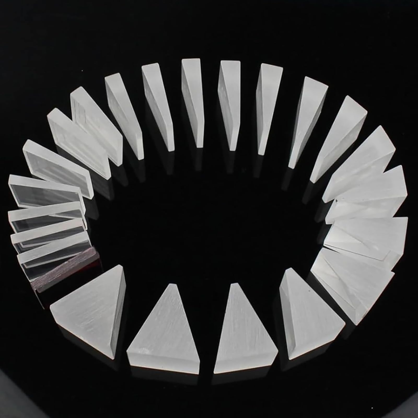 Kit de lentilles à prisme ophtalmique avec 22 lentilles et boîte de rangement en aluminium, performance fiable pour les écoles, les cliniques et les professionnels des soins oculaires