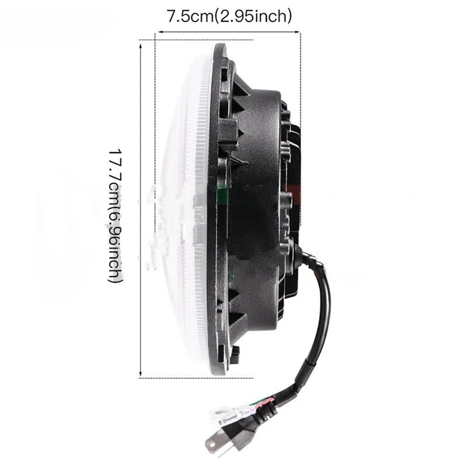 Antiniebla Moto Para Motocicletas Para Todoterreno Para Vehículos Faro 7 Pulgadas Para Wrangler LED
