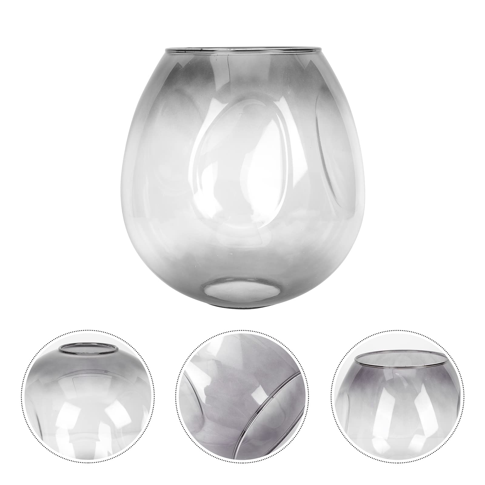 ibasenice Glass Chandelier Lampshade - Lamp Shade Accessory Floor Shade Versatile Glass Shade Light Accessory Clear Chandelier - Image 3