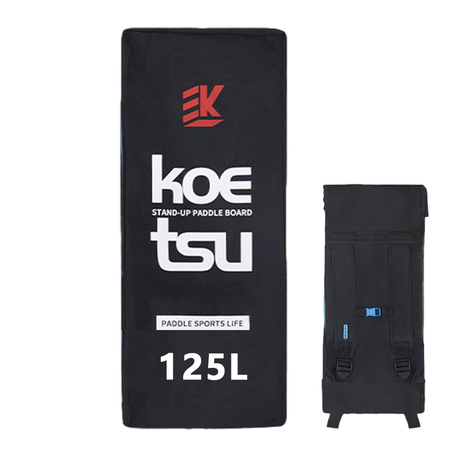 Fulenyi Sac Étanche pour Planche À Pagaie, 125L Sac À Dos Étanche pour Kayak Rafting, Sac À Transport Voyage avec Housse Rembourrée en Mousse pour Stand Up Paddle Gonflable