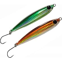 Kmucutie Epoxy Resin Fishing Jig Lure Great for Inshore and Offshore Game Fish,Artificial Lures for Grouper,Dogtooth,Bass Salmon