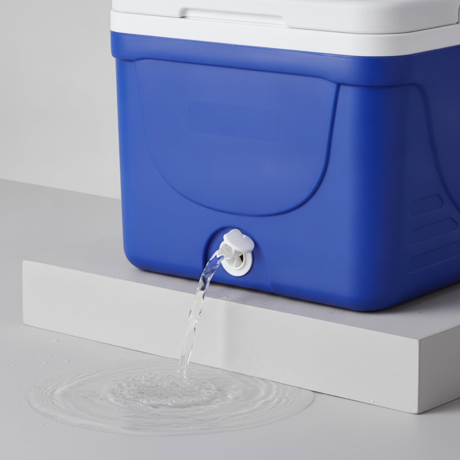Glacière Isotherme Boîte Refroidisseur Coffre Réfrigérant Conteneur Thermique avec HDPE PU et Trois Packs de Glace de Froid Couvercle avec