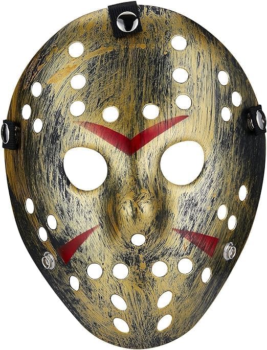 Fartoni Mascara Terror o Miedo Viernes Halloween. Careta Terror o Miedo Hockey. Máscara O Mask Para Halloween. Complemento Disfraz