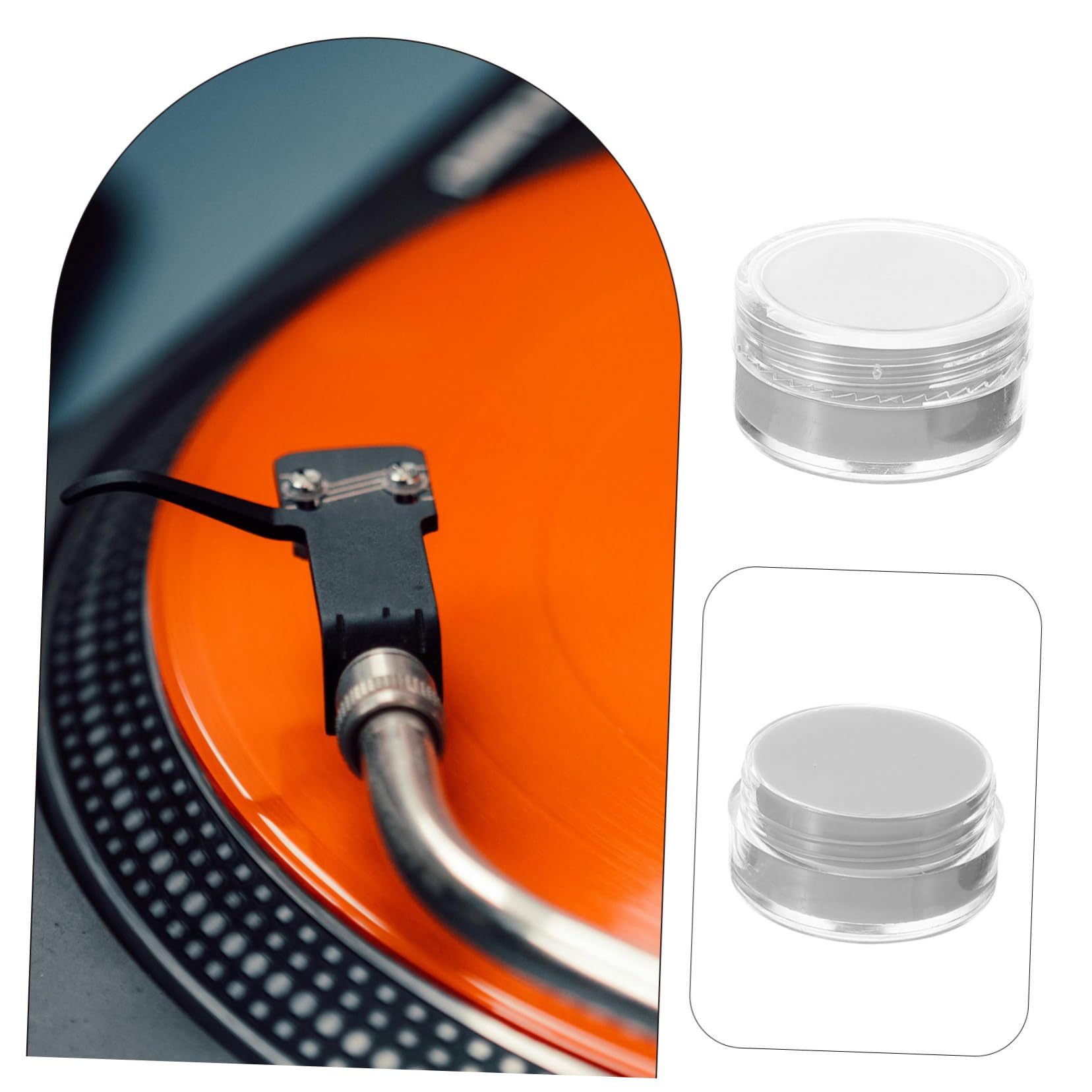 Toyvian 5pièces Cleaner Gel Pour Stylus De Tourne-disque Nettoyage De Aiguille Accessoire Pratique Pour Amateurs De Musique